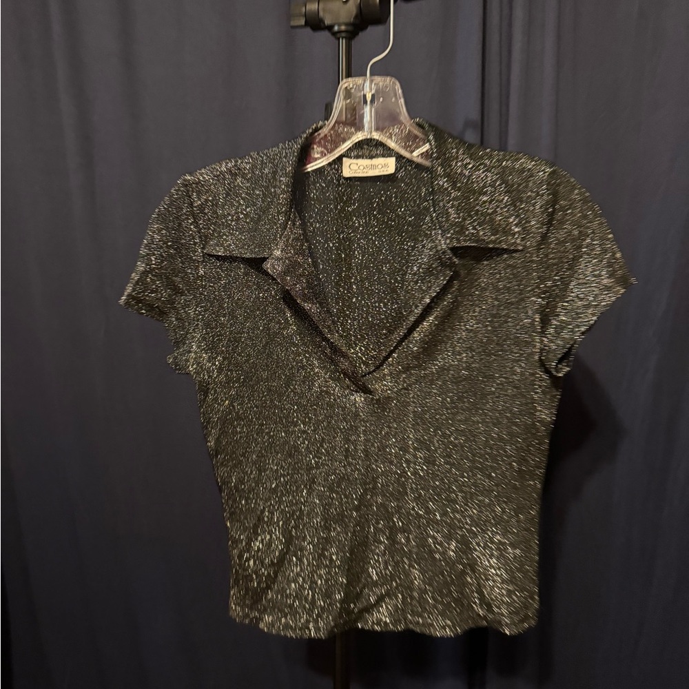 Y2K sparkly top